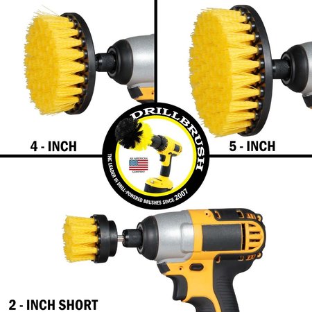 Drillbrush Cleaning Supplies - Drill Brush - Bathroom Accessories - Shower Y-S-542-QC-DB